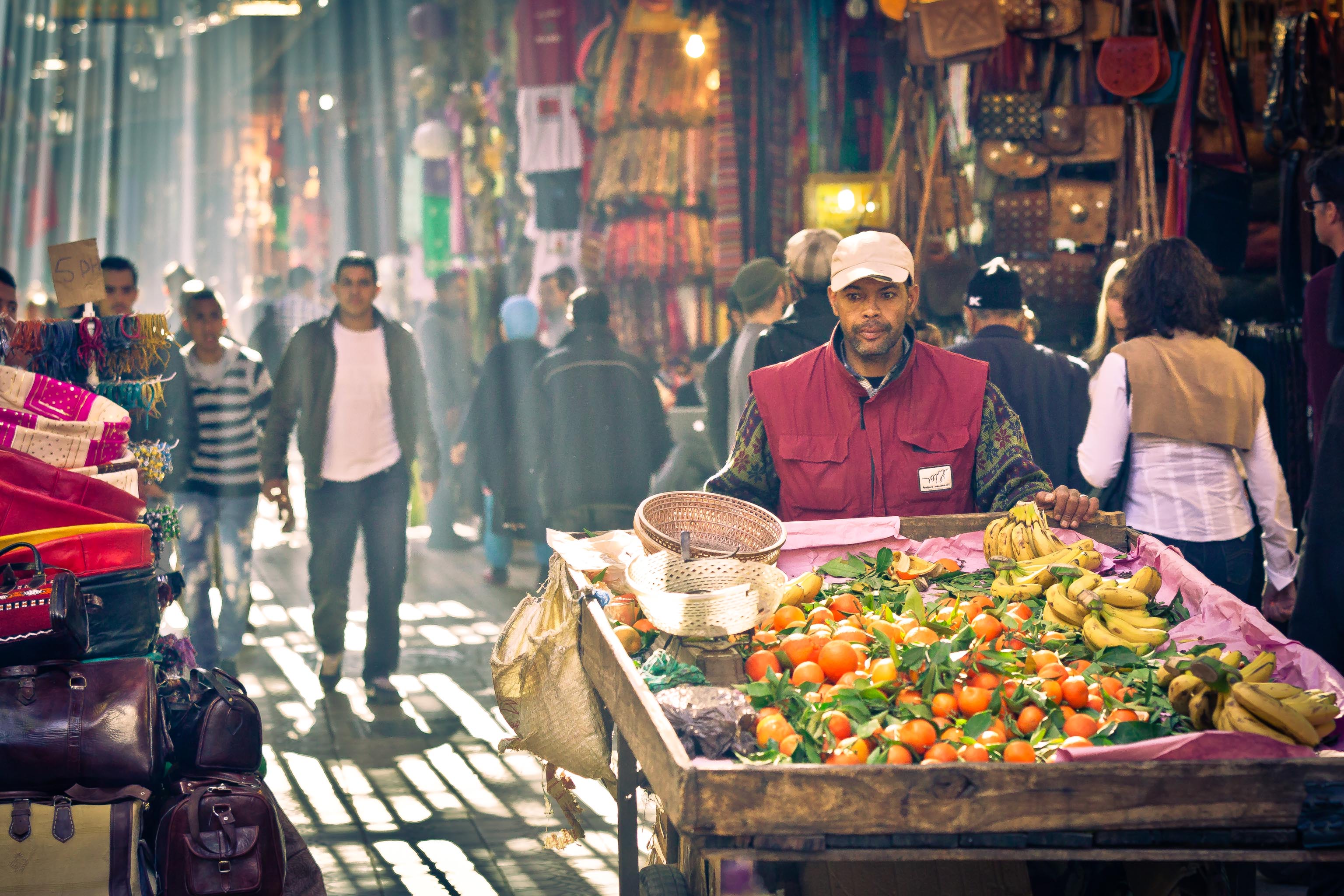 Promenade dans le souk de Marrakech